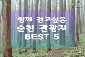 함께 
걷고싶은 
순천 관광지 
BEST 5!