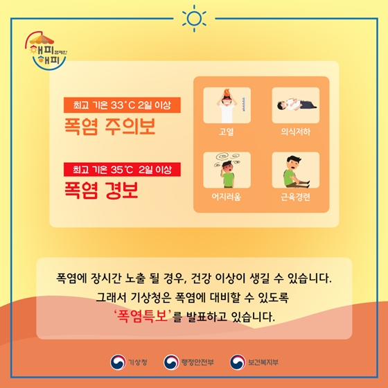 폭염이 심할땐!?
모두 해피하세요