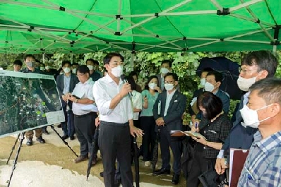 순천시, 왕지동 생활폐기물 매립장에서 현장 간부회의 개최