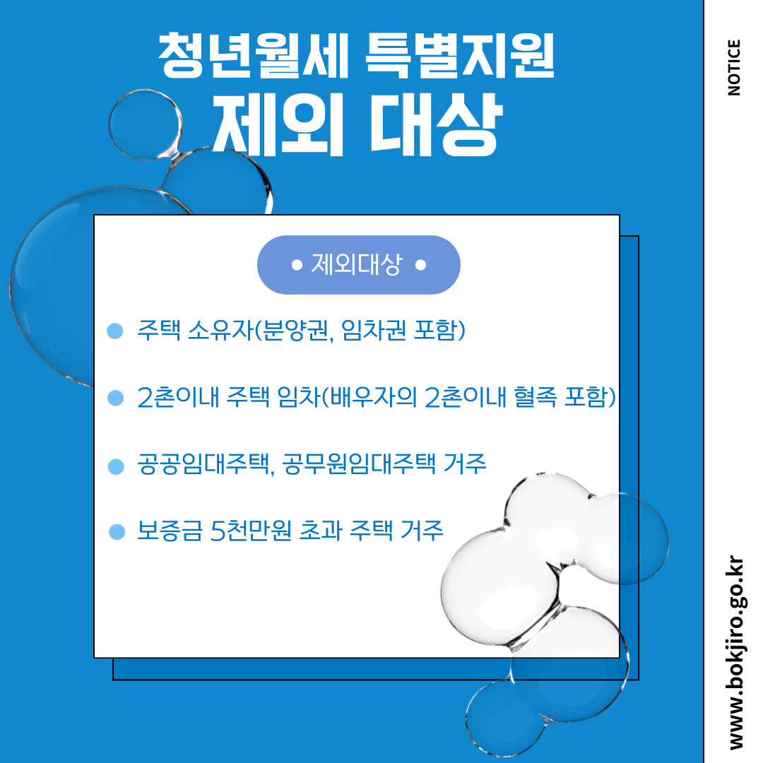 청년 월세 특별지원 사업 